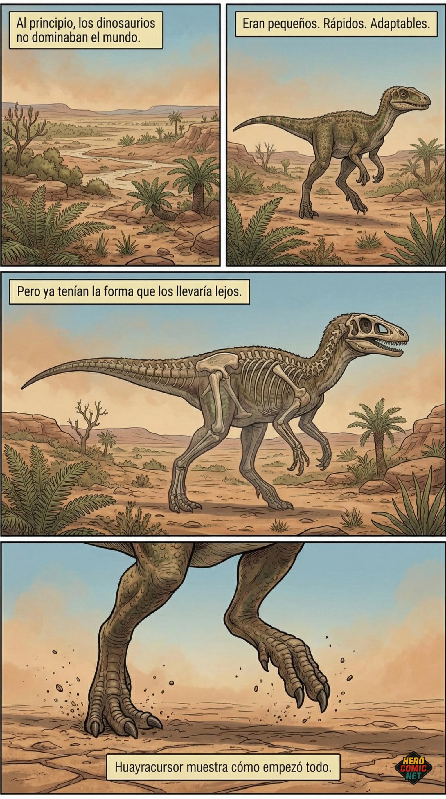 Página 17 - Al principio los dinosaurios no dominaban, Huayracursor muestra cómo empezó todo